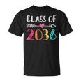Class Of 2036 Kindergarten Pre K Grow With Me Graduation Unisex T-Shirt