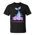 Cozumel Mexico Tropical Mermaid Wave Tail Unisex T-Shirt