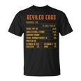 Deviled Eggs Nutrition Facts Thanksgiving 2021 Retro Vintage Unisex T-Shirt