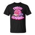 Disco Pink Cowgirl Hat & Boot Rodeo Western Country Southern Rodeo Funny Gifts Unisex T-Shirt