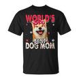 Dog Shiba Inu Womens Worlds Best Shiba Inu Dog Mom Funny Mothers Day Unisex T-Shirt