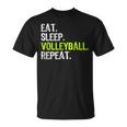 Eat Sleep Volleyball Repeat Cool Player T-Shirt