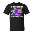 In This Family No One Fight Alone Alzheimers Awareness Month T-Shirt