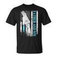 Father And Son American Flag Matching Fathers Day Father Son Unisex T-Shirt