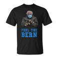 Feel The Bern Bernie Sanders Sitting Mittens Funny Meme Meme Funny Gifts Unisex T-Shirt