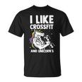 Fitness Unicorn Bodybuilding Sport Lift Weighlifter Gym Unisex T-Shirt