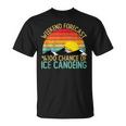 Weekend Forecast Ice Canoeing Retro T-Shirt