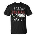 Friday Shopping Crew Costume Black Shopping Family T-Shirt