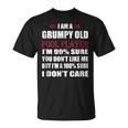 Funny Billiards I Am A Grumpy Old Pool Player Unisex T-Shirt