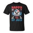 Funny Eagle Happy 4Th Of July Patriotic American Us Flag Patriotic Funny Gifts Unisex T-Shirt