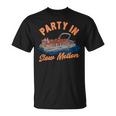 Funny Pontoon Boating Party In Slow Motion Boating Funny Gifts Unisex T-Shirt