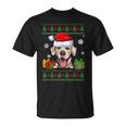 Rhodesian Ridgeback Santa Hat Ugly Christmas Sweater T-Shirt