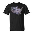 God Shed His Grace On Thee Distressed Usa Map And Flag Unisex T-Shirt