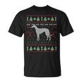 Greyhound Ugly Sweater Christmas Dog Lover T-Shirt