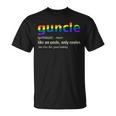 Guncle Definition Gay Lgbtq Pride Month Supporter Graphic Unisex T-Shirt