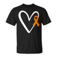 Heart End Gun Violence Awareness Funny Orange Ribbon Enough Unisex T-Shirt