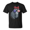 Horse 4Th Of July Horse Graphic American Flag Unisex T-Shirt