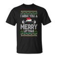 I Wish You A Merry Liftmas Fitness Trainer 1 Unisex T-Shirt