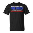 If Your Government Thinks Free Speech Is A Threat Government Funny Gifts Unisex T-Shirt