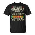 Im A Dad Grandpa And Vietnam Veteran Fathers Day Retro Unisex T-Shirt