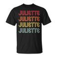 Juliette Gift Name Personalized Retro Vintage 90S Birthday Unisex T-Shirt