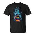 Just Shred Guitar Music Ocean Graphic T-Shirt