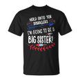 Kids Big Sister Sparkler 4Th Of July Pregnancy Announcement Unisex T-Shirt