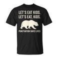 Lets Eat Kids Punctuation Saves Lives Bear Unisex T-Shirt