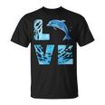 Love Bottlenose Dolphin Whale Sea Animals Marine Mammal T-Shirt