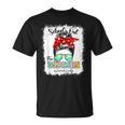 Lunch Lady Schools Out Summer Messy Bun Last Day Of School Unisex T-Shirt