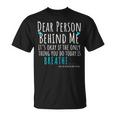Mental Health & Suicide Prevention Awareness Person Behind T-Shirt