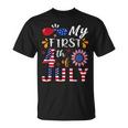My 1St 4Th Of July 2023 New Born Baby Patriotic Kids Toddler Unisex T-Shirt