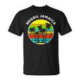 Negril Jamaica Palm Trees Silhouette Sunset Jamaica T-Shirt