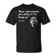 Never Underestimate Joe Biden Funny Obama Quote Unisex T-Shirt