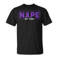 Nope Not Today Hodgkins Lymphoma Survivor Purple Ribbon Unisex T-Shirt