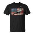 Pigeon Bird 4Th Of July Usa Patriotic Pigeon Usa Flag Unisex T-Shirt