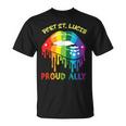Port St Lucie Proud Ally Lgbtq Pride Sayings Unisex T-Shirt