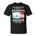 Promoted To Grandpa Again Est 2023 Pregnancy Announcement Unisex T-Shirt