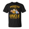 Promoted To Uncle Est 2024 Pregnancy Announcement T-Shirt