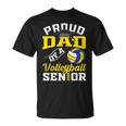 Proud Dad Of A Volleyball Senior 2024 Dad Graduation T-Shirt