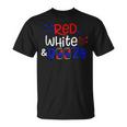 Red White And Booze Funny Adult 4Th Of July Unisex T-Shirt