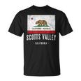 Scotts Valley California Cali City Souvenir Ca Flag T-Shirt