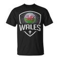 Soccer Support The Team Football Fan Welsh Wales Flag T-Shirt