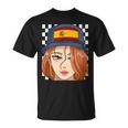Spain Flag Bucket Hat Spanish Girl European Pride Unisex T-Shirt