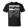 Stuffing Nutrition Facts Food Calories Holiday Thanksgiving T-Shirt