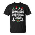 Summers Name Gift Christmas Crew Summers Unisex T-Shirt