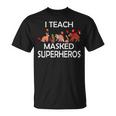 I Teach Masked Superheroes Pumpkin Animals Lovers Pumpkin T-Shirt