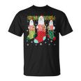 Three Maltese Dog In Socks Ugly Christmas Sweater Party T-Shirt