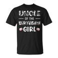 Uncle Of The Birthday Girl Cow Matching Cowgirl Gift For Mens Unisex T-Shirt