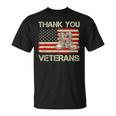Veteran Vets Thank You Veterans Combat Boots Veteran Day American Flag 289 Veterans Unisex T-Shirt